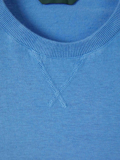Shop Zanone Round Neck Sweatshirt In Royal Blue