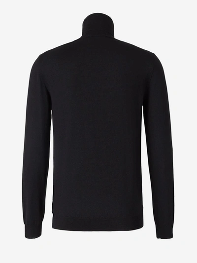 Shop Zanone Turtleneck Sweater In Black