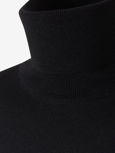 Shop Zanone Turtleneck Sweater In Black