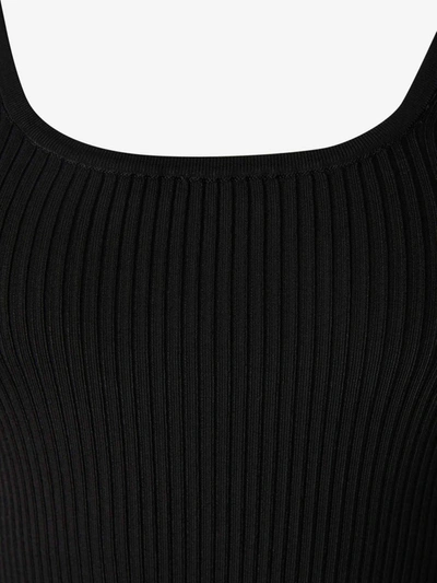 Shop Zimmermann Ribbed Knit Top In Negre