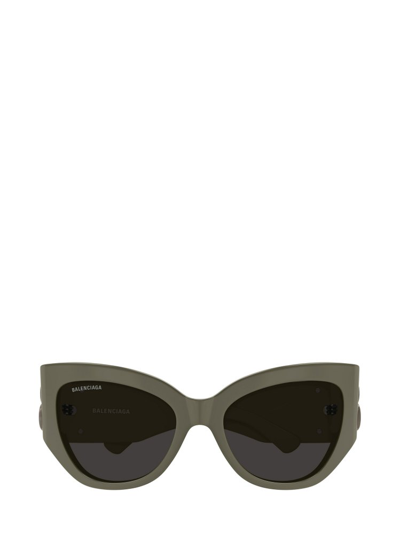 Shop Balenciaga Eyewear Butterfly Frame Sunglasses In Brown
