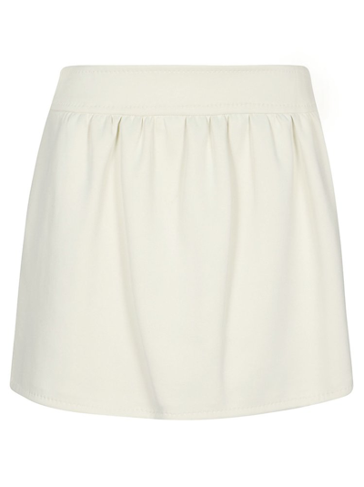 Shop Max Mara High Waist Mini Skirt In White