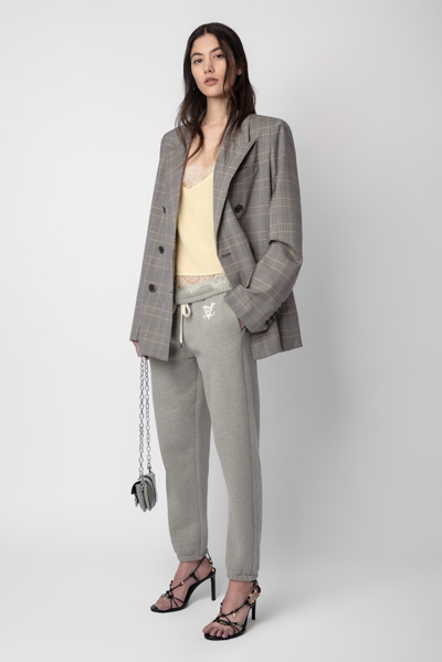 Shop Zadig & Voltaire Sofia Jogging Bottoms In Trellis