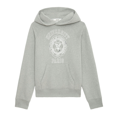 Shop Zadig & Voltaire Georgy Diamanté Hoodie In Trellis