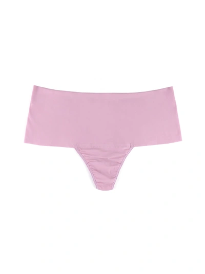 Shop Hanky Panky Plus Size Breathesoft™ High Rise Thong Exclusive In Pink