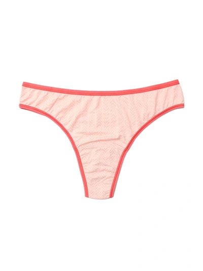 Shop Hanky Panky Movecalm™ Natural Rise Thong In Red