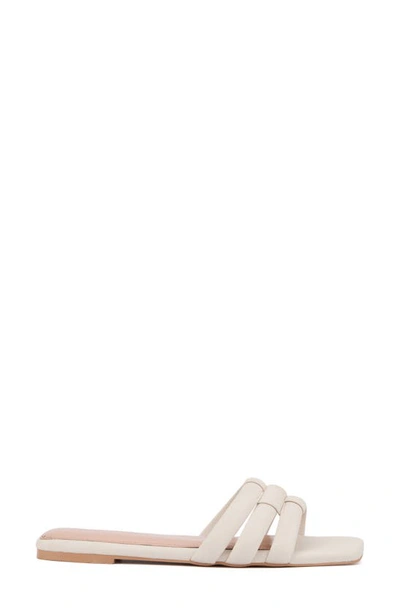 Fashion To Figure Gaiana Slide Sandal In Bone