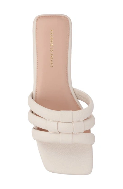 Fashion To Figure Gaiana Slide Sandal In Bone
