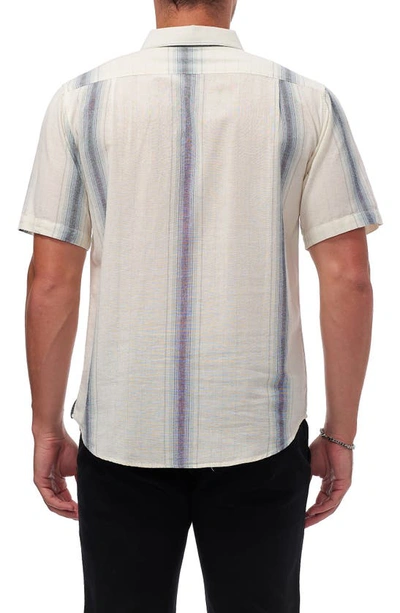 Shop Ezekiel Dragger Short Sleeve Woven Shirt In Bone