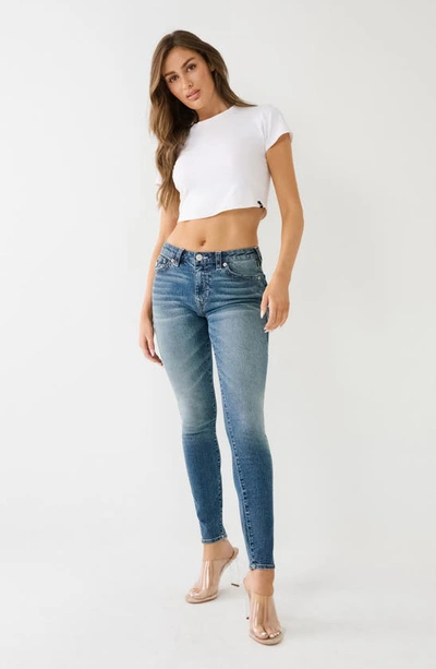 Shop True Religion Brand Jeans Jennie Mid Rise Super Skinny Jeans In Macau