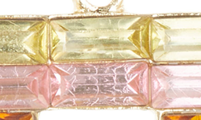 Shop Cara Crystal Statement Drop Earrings In Pink Multi