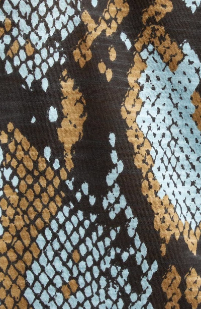 Proenza Schouler Printed Snake T-shirt In Black Multi