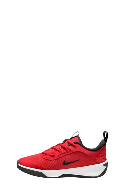 Shop Nike Kids' Omni Multi-court Sneaker In University Red/ Black/ White