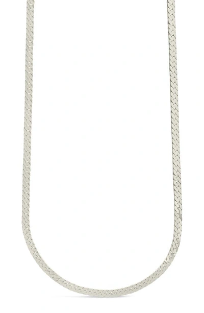 Shop Sterling Forever Bentley Chain Necklace In Silver