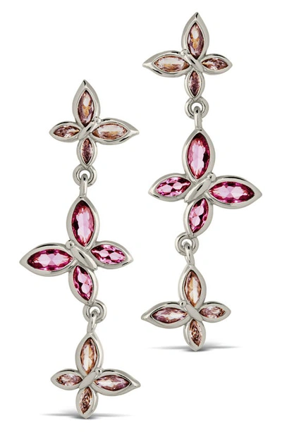 Shop Sterling Forever Caria Cz Drop Earrings In Silver
