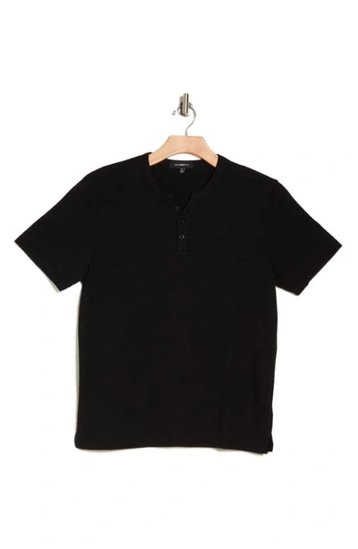 Shop Westzeroone Bryant Short Sleeve Y-neck Shirt In Black