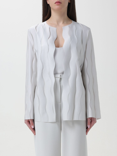 Shop Giorgio Armani Jacket  Woman Color White