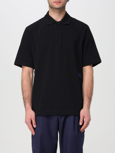 Shop Burberry Polo Shirt  Men Color Black