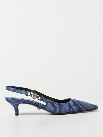 Shop Versace High Heel Shoes  Woman Color Blue