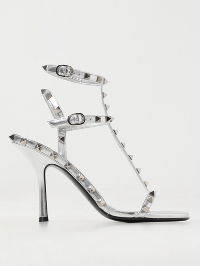 Shop Valentino Heeled Sandals  Garavani Woman Color Silver
