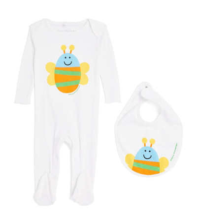 Shop Stella Mccartney Kids Bumblebee 2-piece Gift Set (1-9 Months) In Ivory