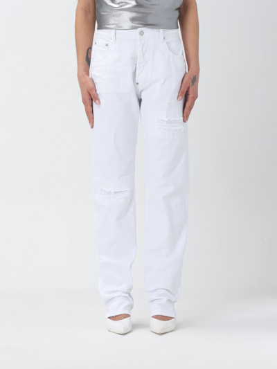 Shop Dsquared2 Pants  Woman Color White