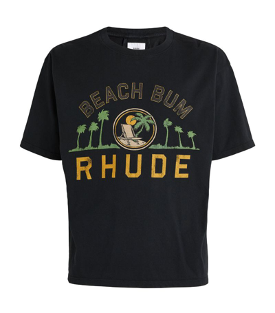 Shop Rhude Palmera T-shirt In Black