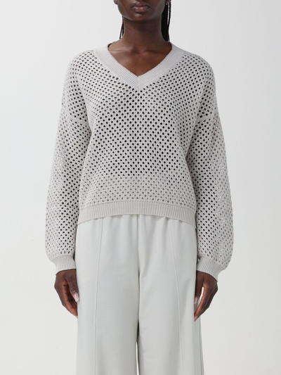 Shop Brunello Cucinelli Sweatshirt  Woman Color White