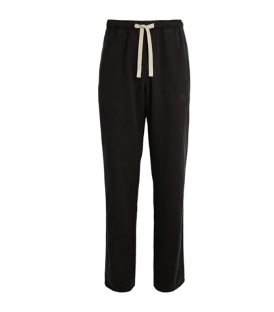Shop Palm Angels Monogram Travel Trousers In Black