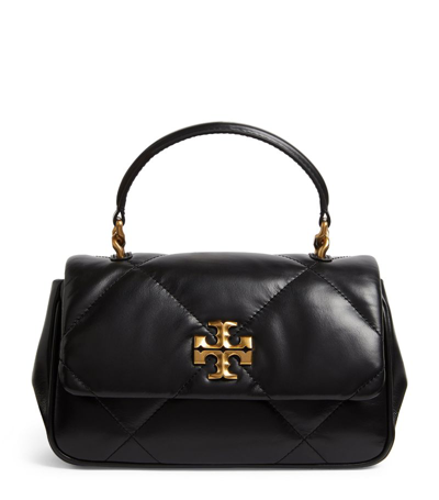 Shop Tory Burch Leather Quilted Kira Bag In Black