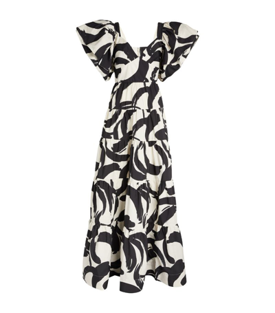 Shop Rebecca Vallance Pompidou Maxi Dress In Ivory