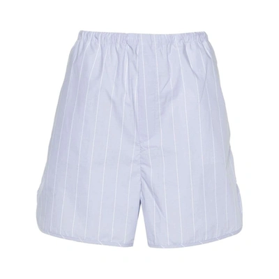Shop Filippa K Shorts In Blue/white