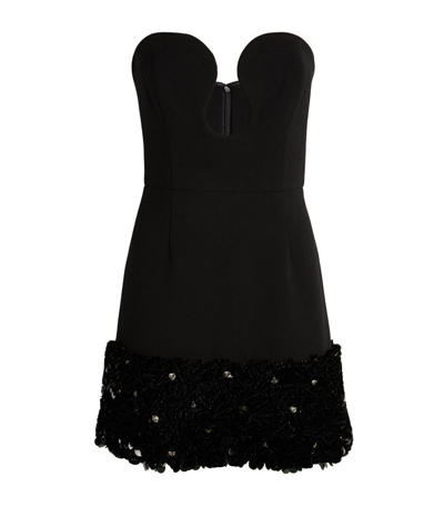 Shop Rebecca Vallance Elaine Mini Dress In Black