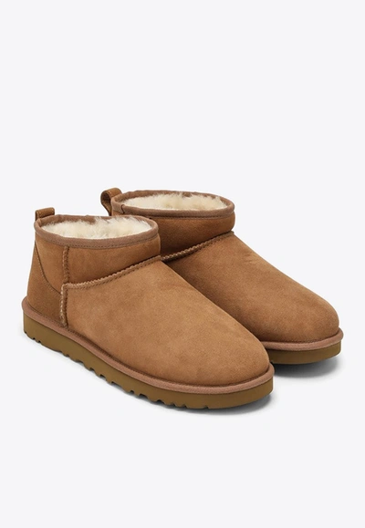 Ugg Classic Ultra Mini Boots In Beige