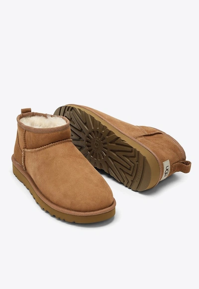 Ugg Classic Ultra Mini Boots In Beige