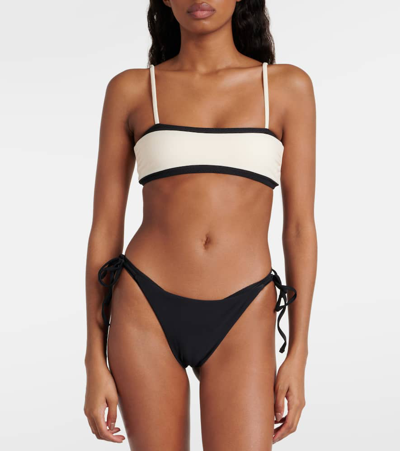 Shop Same Colorblocked Bandeau Bikini Top In Black