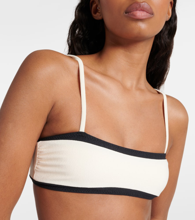 Same Colorblocked Bandeau Bikini Top In Black