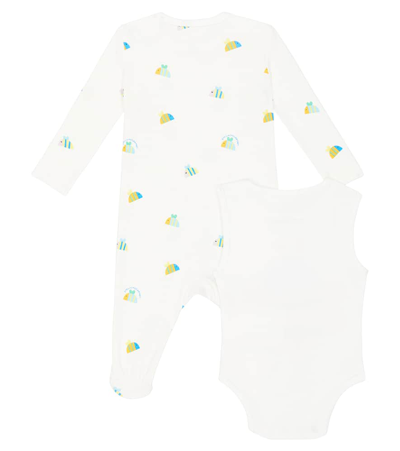 Stella Mccartney Baby Set Of 2 Printed Bodysuits In White