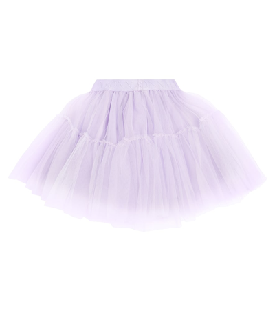 Shop Monnalisa Tulle Skirt In Purple