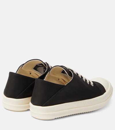 Shop Rick Owens Drkshdw Canvas Slip-on Sneakers In Black