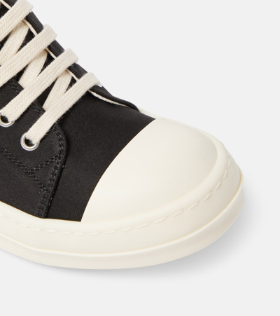 Shop Rick Owens Drkshdw Canvas Slip-on Sneakers In Black