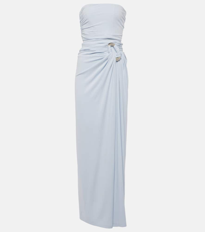 Simkhai Emma Bustier Midi Dress In Blue Haze | ModeSens