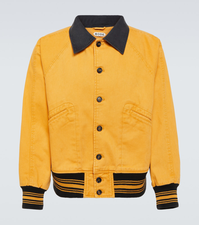 Shop Bode Banbury Cotton Twill Jacket In Multicoloured