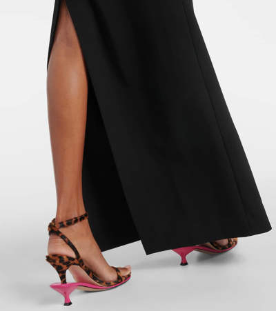 Shop Jacquemus Sabre Jersey Maxi Dress In Black