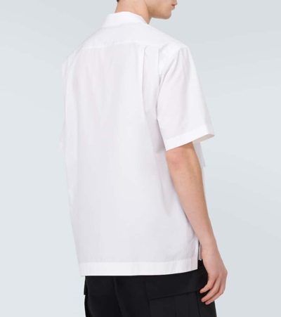 Shop Sacai X Thomas Mason Cotton Poplin Shirt In White