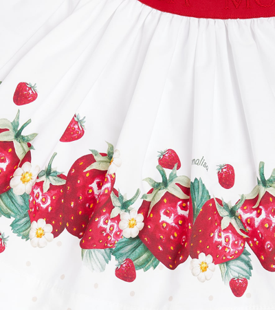 Monnalisa Printed Cotton Poplin Skirt In Multicolor