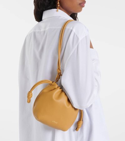 Loewe Flamenco Purse Bag In Mellow Nappa Lambskin In Brown