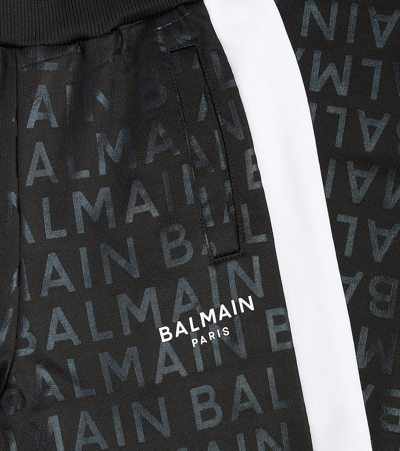 Shop Balmain Cotton-blend Sweatpants In Multicolor