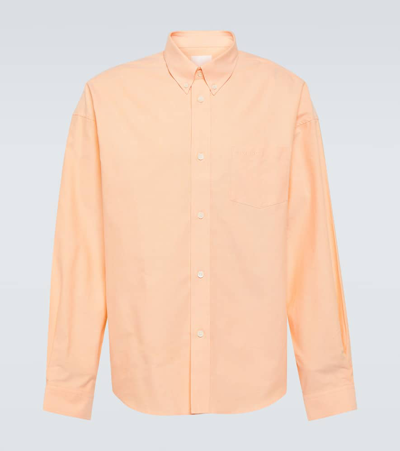 Shop Givenchy Logo Cotton Shirt In Orange