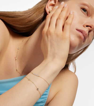 Stone And Strand Hey Mama 10kt Gold Bracelet With Diamonds In Gold